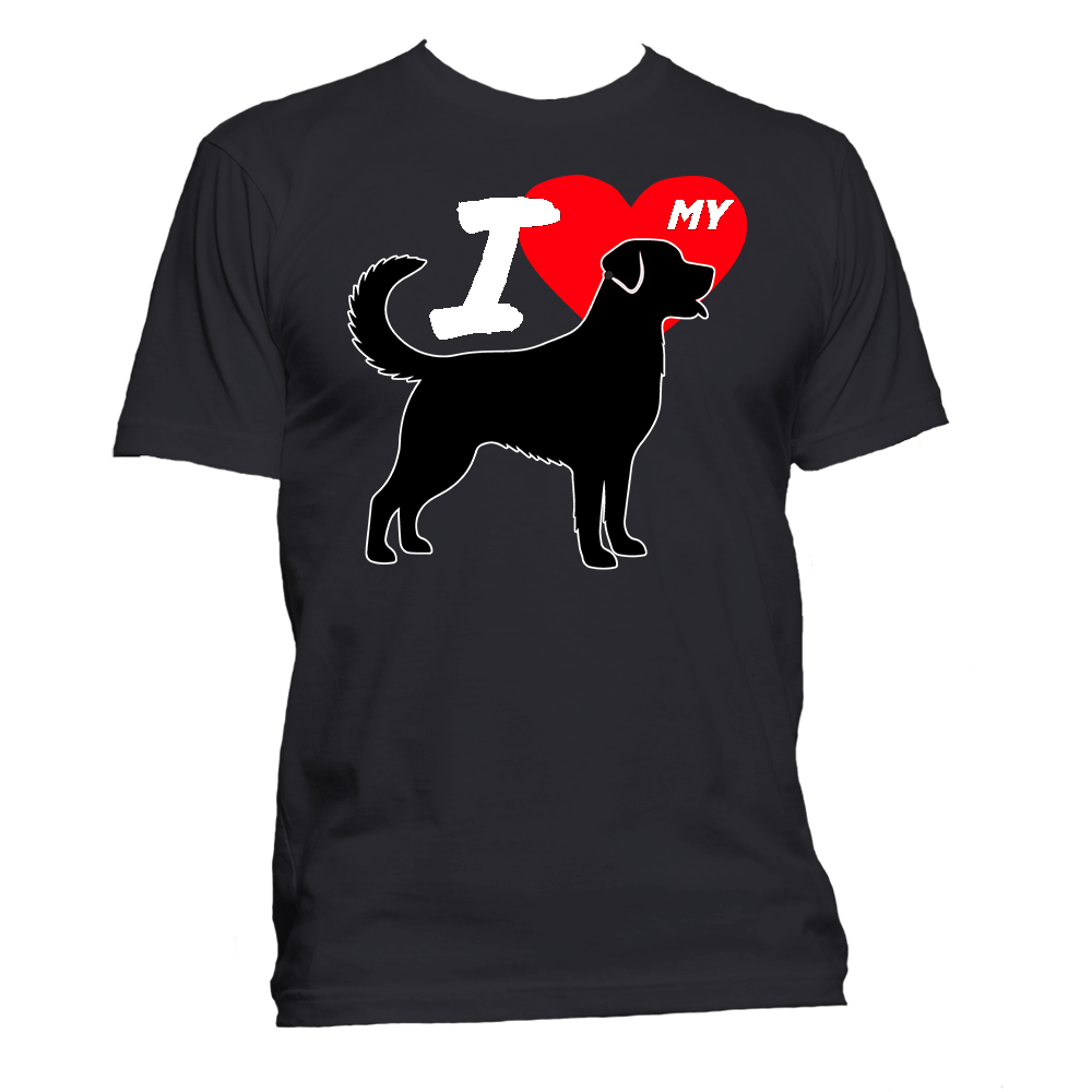 Short Sleeve T-Shirt: "I (HEART) My Dog (LABRADOR RETRIEVER)"- FREE SHIPPING