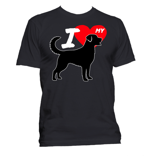 Short Sleeve T-Shirt: "I (HEART) My Dog (LABRADOR RETRIEVER)"- FREE SHIPPING