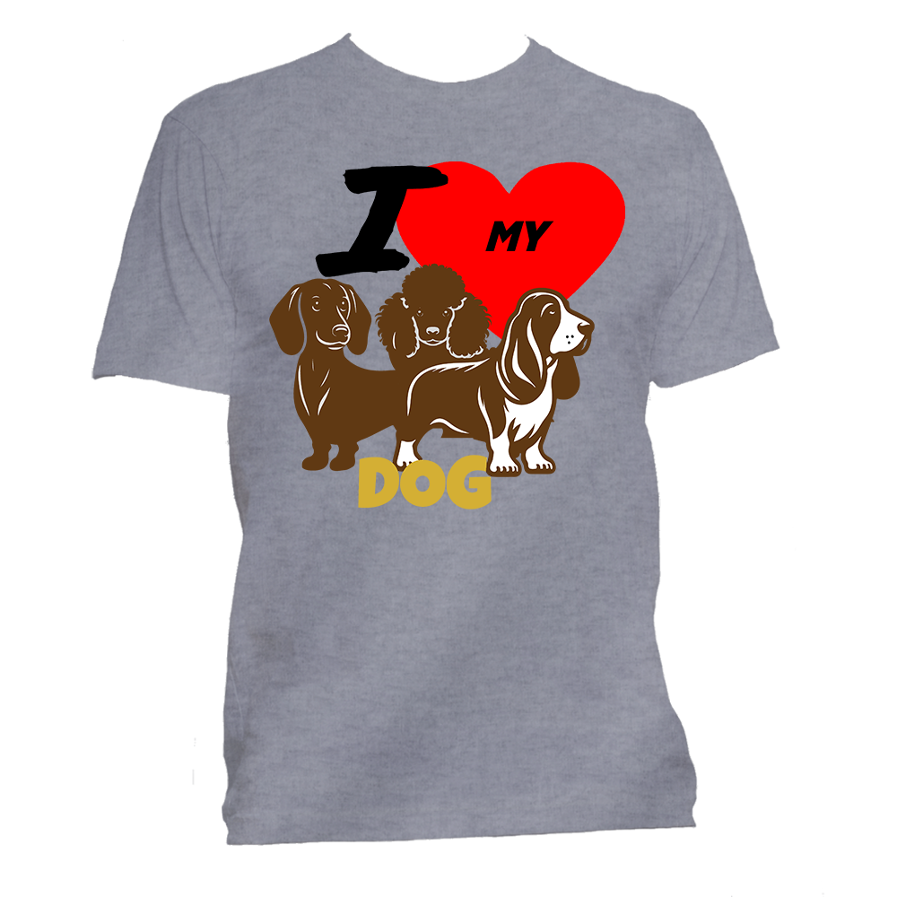 Short Sleeve T-Shirt: "I (HEART) My  (DOGS)"- FREE SHIPPING