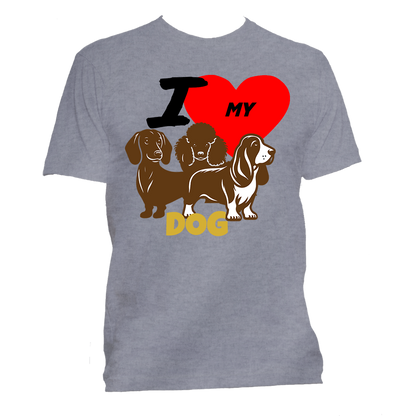 Short Sleeve T-Shirt: "I (HEART) My  (DOGS)"- FREE SHIPPING