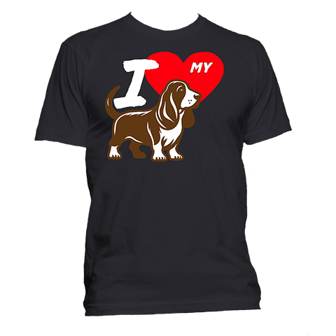 Short Sleeve T-Shirt: "I (HEART) My Dog (BEAGLE)"- FREE SHIPPING