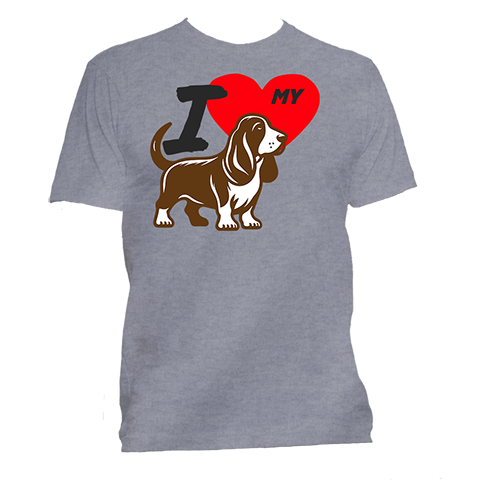 Short Sleeve T-Shirt: "I (HEART) My Dog (BEAGLE)"- FREE SHIPPING