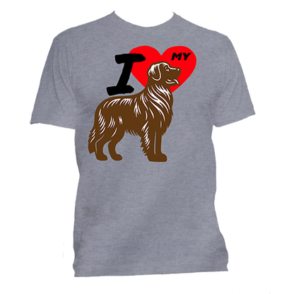 Short Sleeve T-Shirt: "I (HEART) My Dog (GOLDEN RETRIEVER)"- FREE SHIPPING