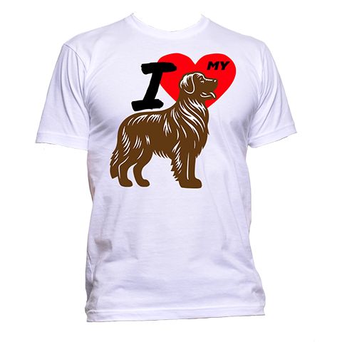 Short Sleeve T-Shirt: "I (HEART) My Dog (GOLDEN RETRIEVER)"- FREE SHIPPING