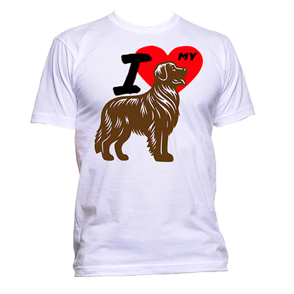 Short Sleeve T-Shirt: "I (HEART) My Dog (GOLDEN RETRIEVER)"- FREE SHIPPING