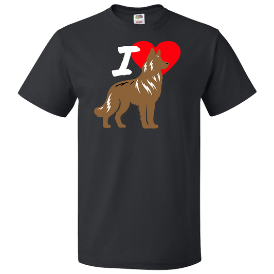 Short Sleeve T-Shirt: "I (HEART) My Dog (GERMAN SHEPARD)" - FREE SHIPPING