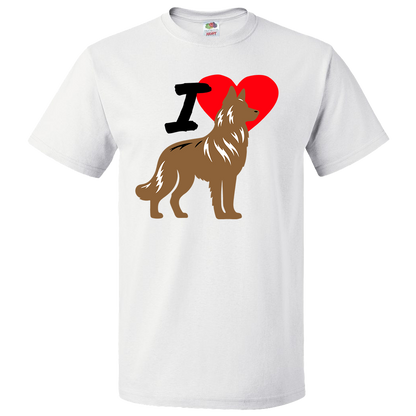 Short Sleeve T-Shirt: "I (HEART) My Dog (GERMAN SHEPARD)" - FREE SHIPPING
