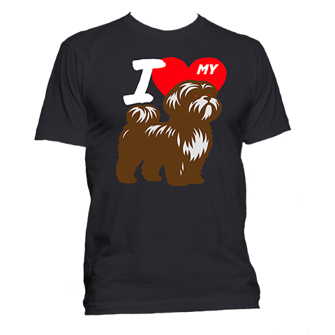 Short Sleeve T-Shirt: "I (HEART) My Dog (SHIH TSU)"- FREE SHIPPING