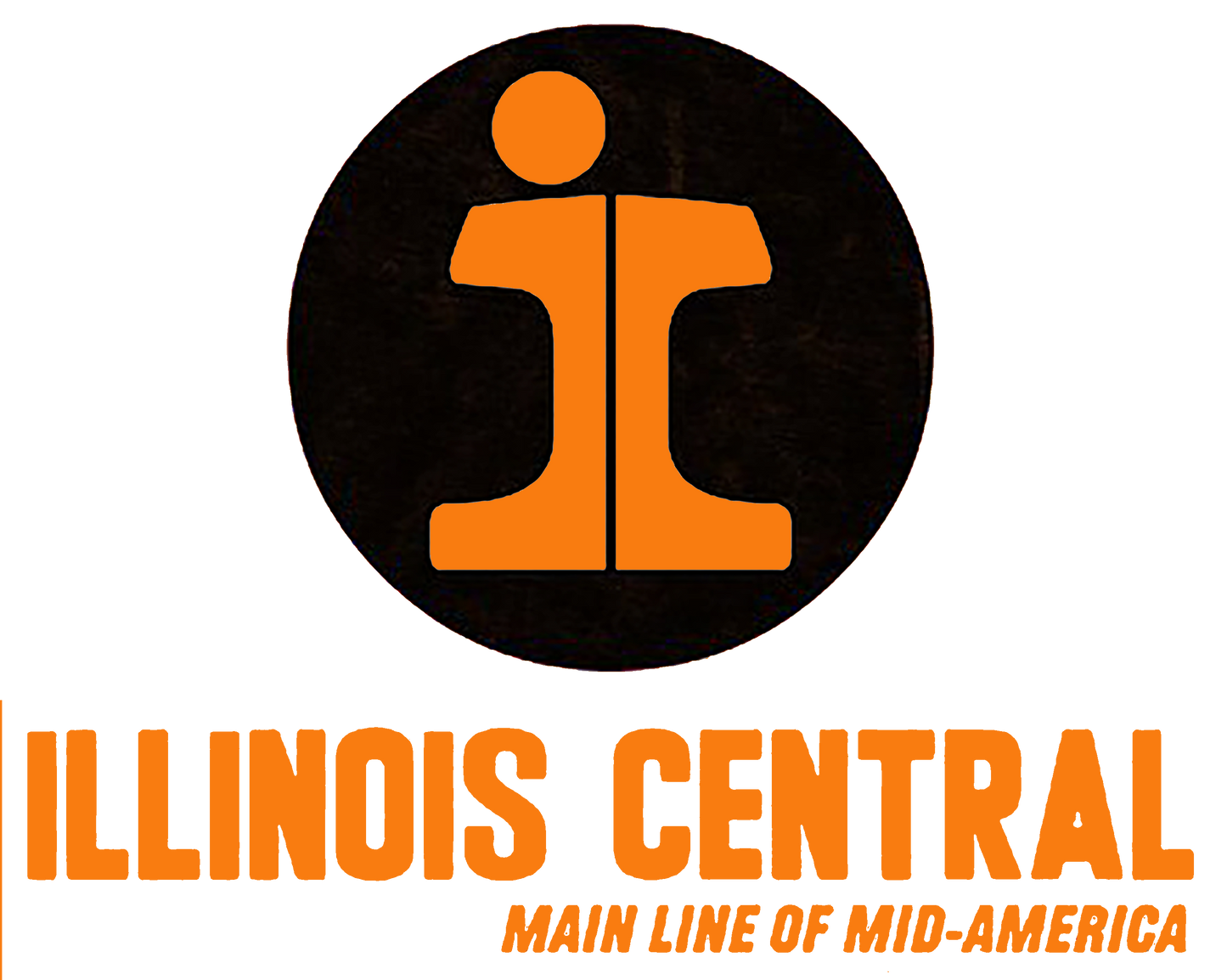 Coffee Mug: ILLINOIS CENTRAL RAILROAD i ORANGE Logo - 11 or 15 Oz - FREE SHIPPING