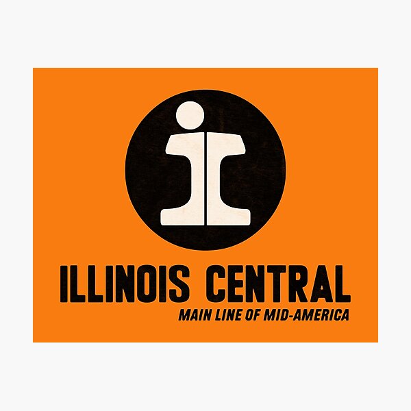 Short Sleeve T-Shirt: ILLINOIS CENTRAL RAILROAD 1978 Logo - FREE SHIPPING