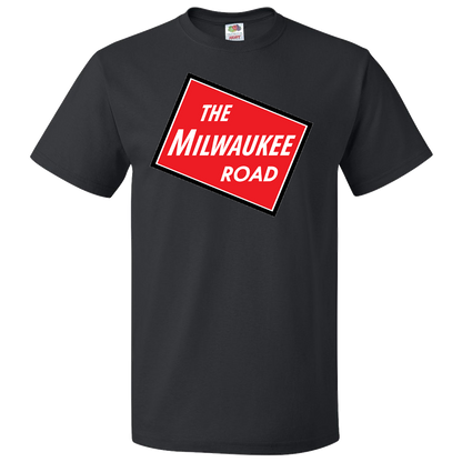 Short Sleeve T-Shirt: MILWAUKEE ROAD Logo - FREE SHIPPING