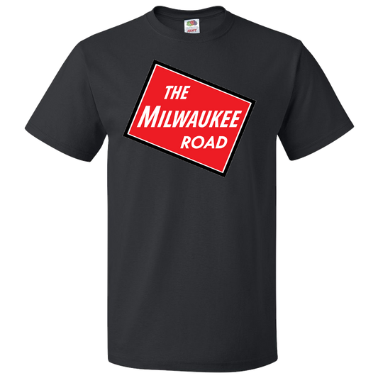Short Sleeve T-Shirt: MILWAUKEE ROAD Logo - FREE SHIPPING