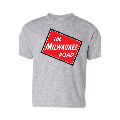 Short Sleeve T-Shirt: MILWAUKEE ROAD Logo - FREE SHIPPING