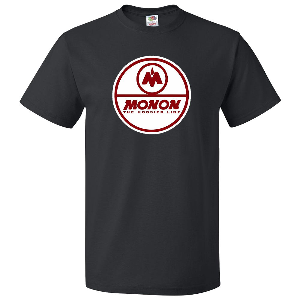 Short Sleeve T-Shirt: MONON HOOSIER LINE Logo - FREE SHIPPING
