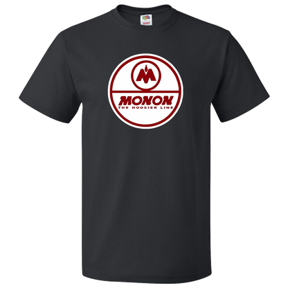 Short Sleeve T-Shirt: MONON HOOSIER LINE Logo - FREE SHIPPING