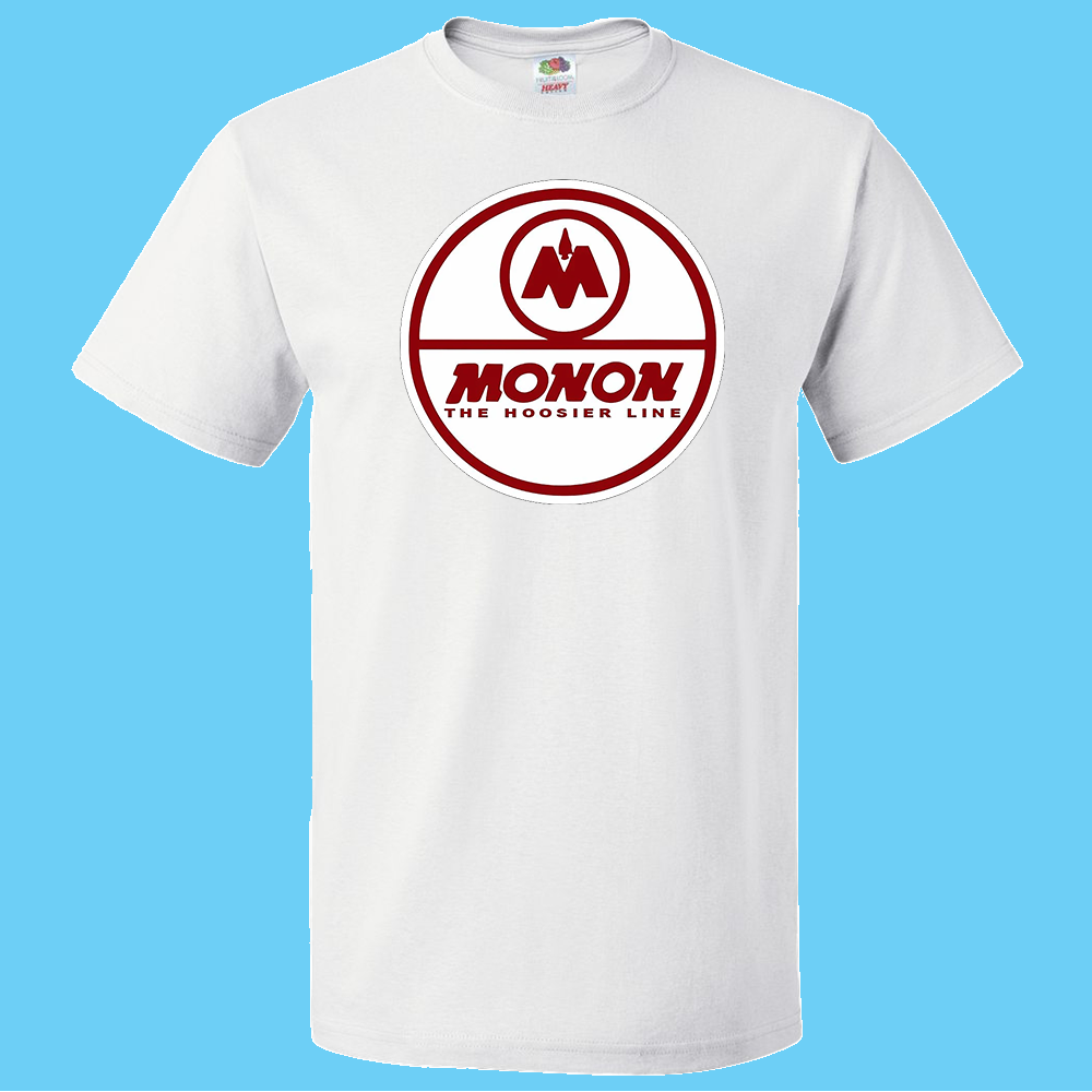 Short Sleeve T-Shirt: MONON HOOSIER LINE Logo - FREE SHIPPING