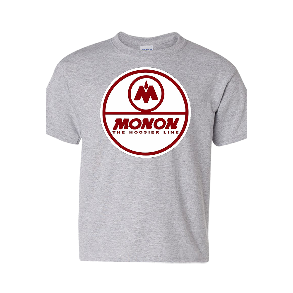 Short Sleeve T-Shirt: MONON HOOSIER LINE Logo - FREE SHIPPING