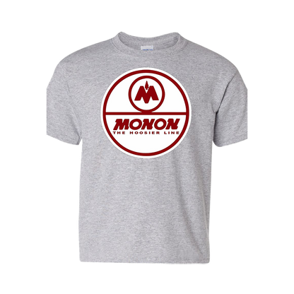 Short Sleeve T-Shirt: MONON HOOSIER LINE Logo - FREE SHIPPING