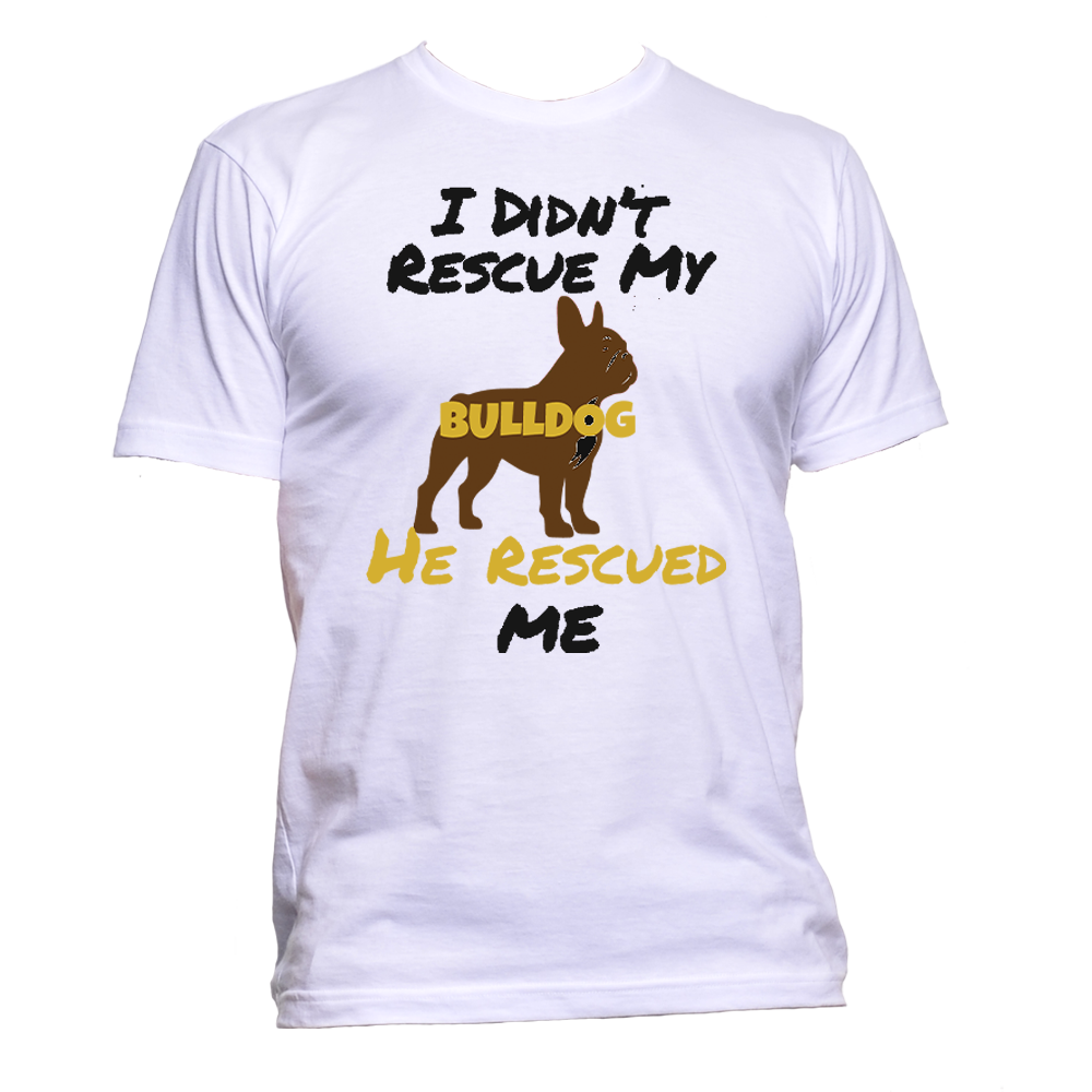 Short Sleeve T-Shirt: "My (AMERICAN PITBULL) Rescued Me" - FREE SHIPPING