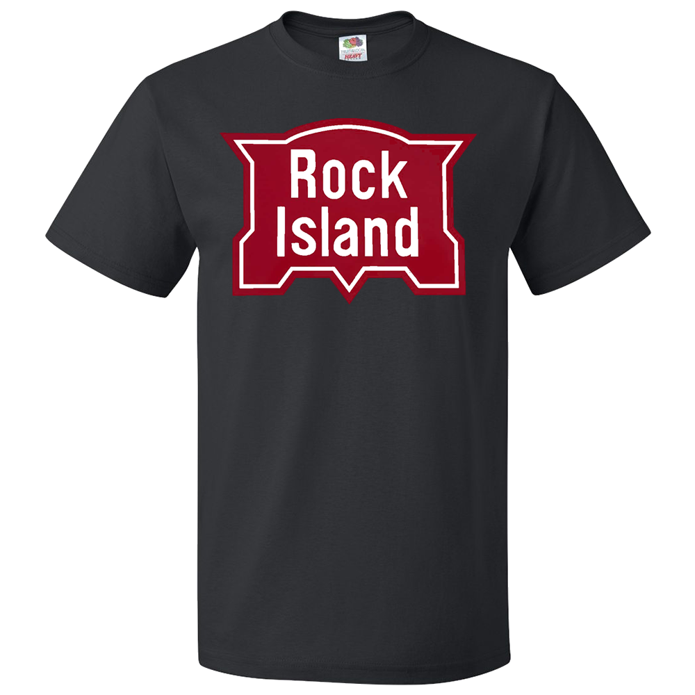 Short Sleeve T-Shirt: ROCK ISLAND RAILROAD VINTAGE Logo - FREE SHIPPING