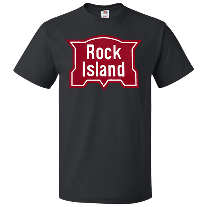 Short Sleeve T-Shirt: ROCK ISLAND RAILROAD VINTAGE Logo - FREE SHIPPING