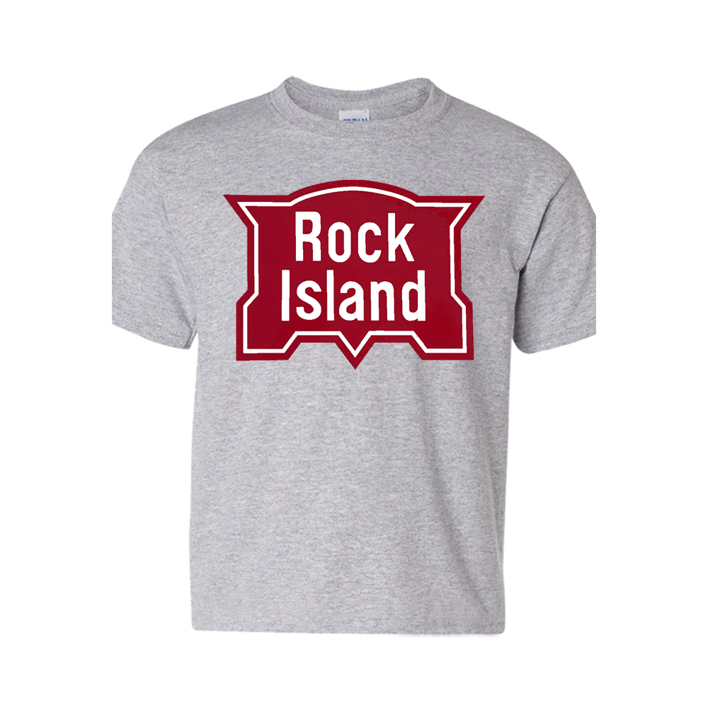 Short Sleeve T-Shirt: ROCK ISLAND RAILROAD VINTAGE Logo - FREE SHIPPING