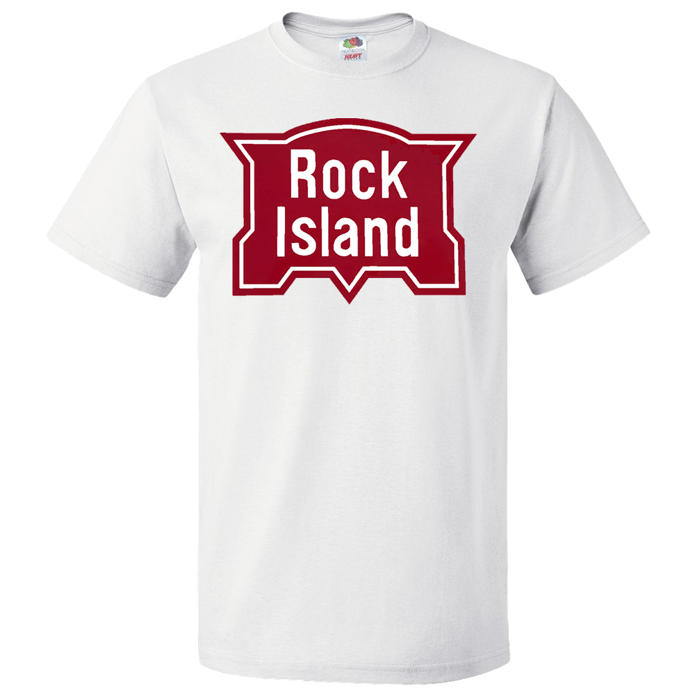 Short Sleeve T-Shirt: ROCK ISLAND RAILROAD VINTAGE Logo - FREE SHIPPING