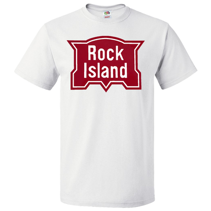 Short Sleeve T-Shirt: ROCK ISLAND RAILROAD VINTAGE Logo - FREE SHIPPING