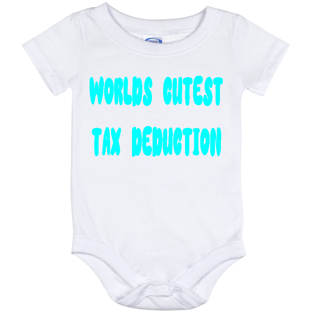 Infant Onesie: WORLDS CUTEST TAX DEDUCTION (S16)- FREE SHIPPING