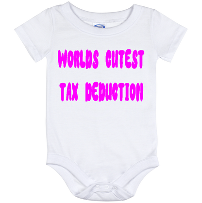 Infant Onesie: WORLDS CUTEST TAX DEDUCTION (S16)- FREE SHIPPING