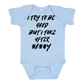 Infant Onesie: I TRY TO BE GOOD BUT I TAKE AFTER MOMMY (S19)- FREE SHIPPING