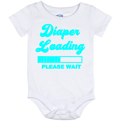 Infant Onesie: DIAPER LOADING PLEASE WAIT (S8)- FREE SHIPPING
