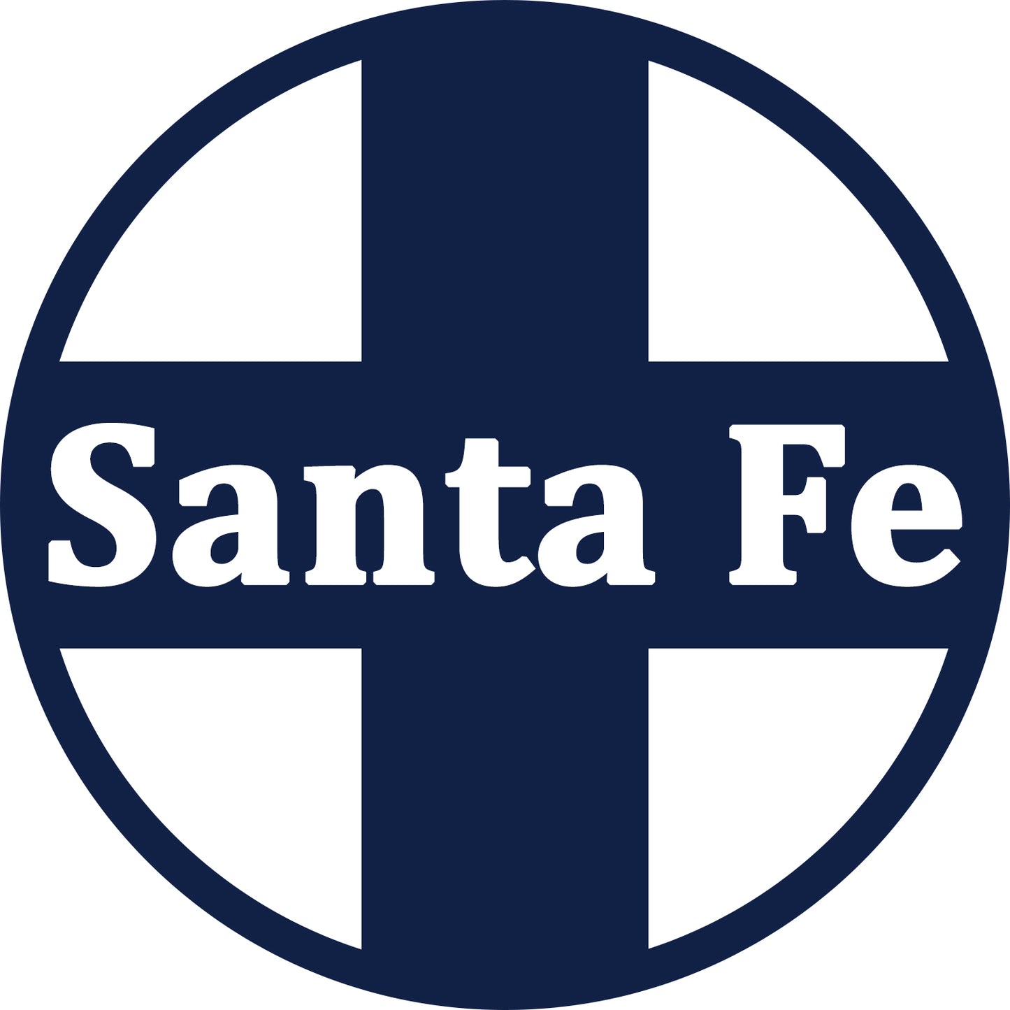 Short Sleeve T-Shirt: SANTA FE AT&SF RAILROAD Logo - FREE SHIPPING