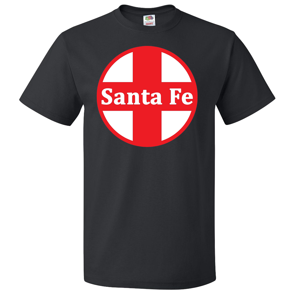 Short Sleeve T-Shirt: SANTA FE AT&SF RAILROAD Logo - FREE SHIPPING