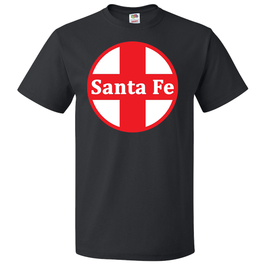 Short Sleeve T-Shirt: SANTA FE AT&SF RAILROAD Logo - FREE SHIPPING