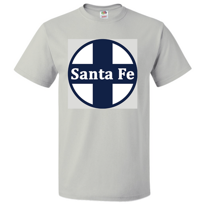 Short Sleeve T-Shirt: SANTA FE AT&SF RAILROAD Logo - FREE SHIPPING