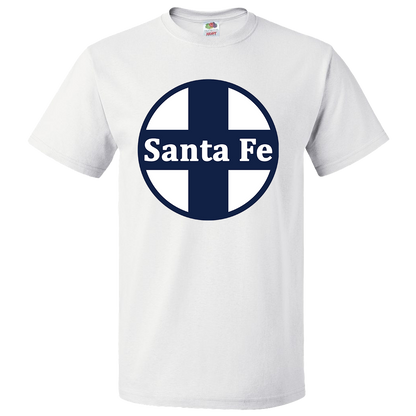 Short Sleeve T-Shirt: SANTA FE AT&SF RAILROAD Logo - FREE SHIPPING