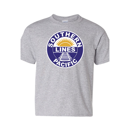 Short Sleeve T-Shirt: SOUTHERN PACIFIC LINE NAVY Logo - FREE SHIPPING