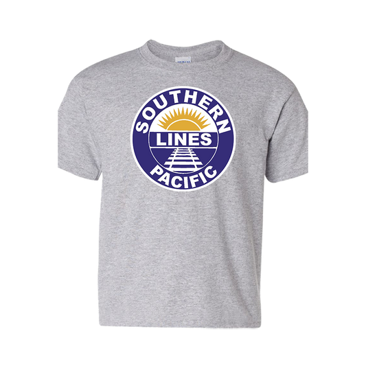 Short Sleeve T-Shirt: SOUTHERN PACIFIC LINE NAVY Logo - FREE SHIPPING