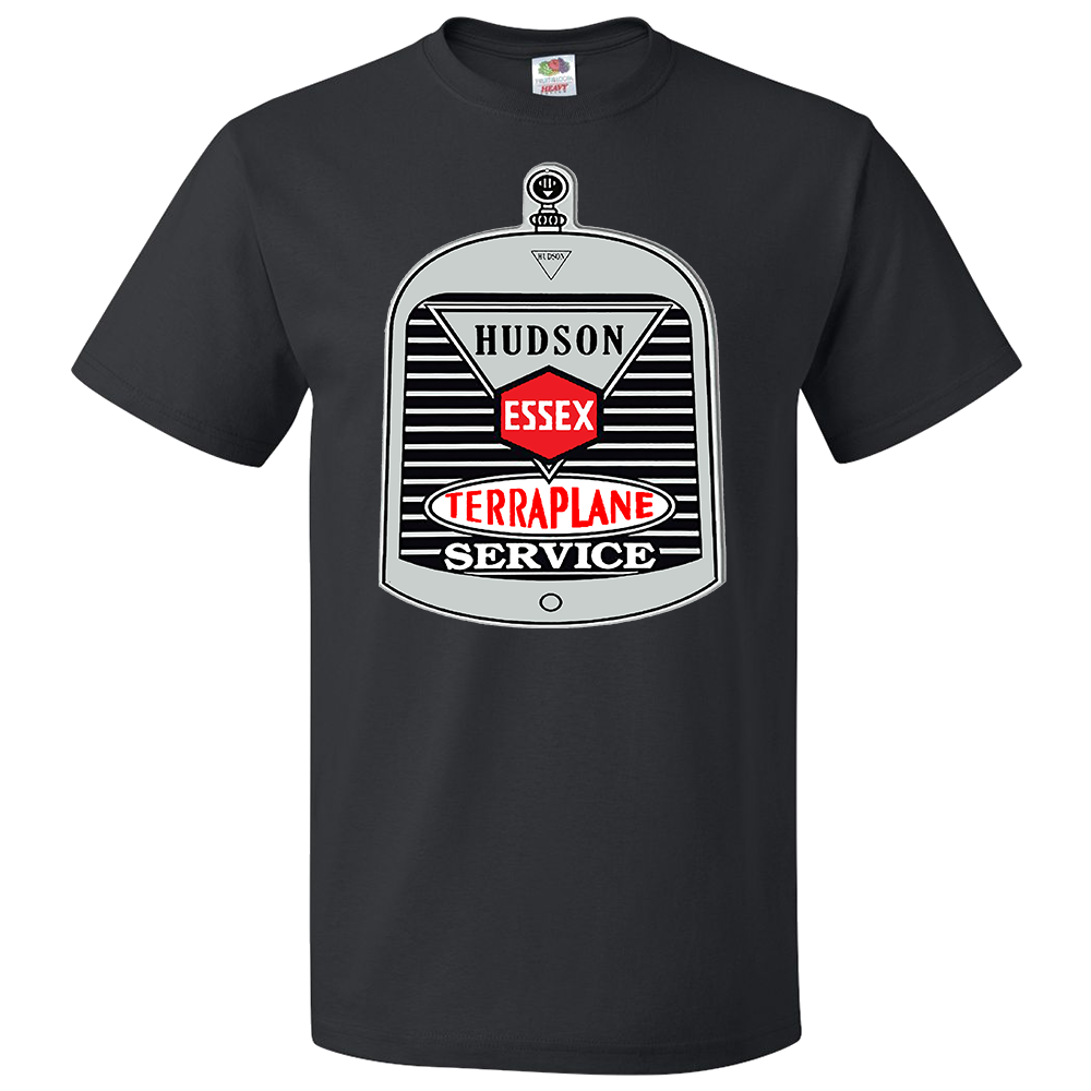 HET Club - Short Sleeve T-Shirt    HUDSON ESSEX TERRAPLANE SERVICE V1 (Front Logo )