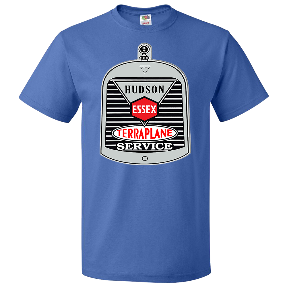 HET Club - Short Sleeve T-Shirt    HUDSON ESSEX TERRAPLANE SERVICE V1 (Front Logo )