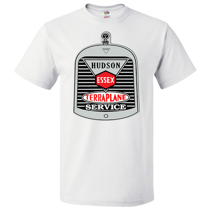 HET Club - Short Sleeve T-Shirt    HUDSON ESSEX TERRAPLANE SERVICE V1 (Front Logo )