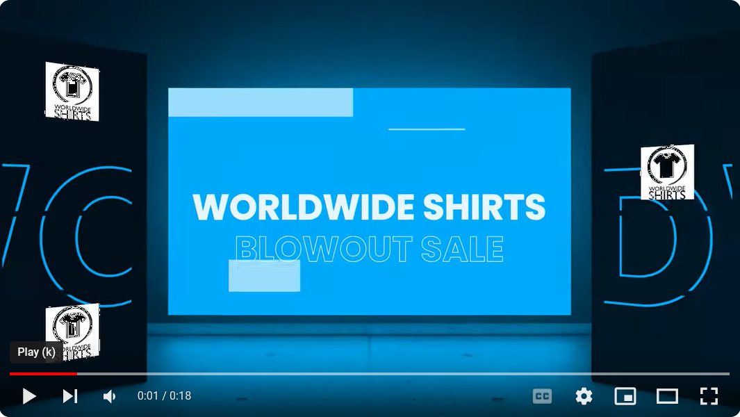 Load video: Worldwide Shirts Closeout Sale