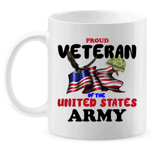 Coffee Mug: "Proud U.S. Army Veteran" (AVET) - FREE SHIPPING