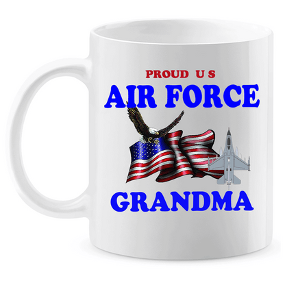 Coffee Mug: "Proud U.S. Air Force Grandma" (FGMA) - FREE SHIPPING