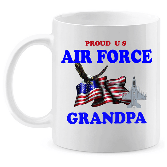 Coffee Mug: "Proud U.S. Air Force Grandpa" (FGPA) - FREE SHIPPING