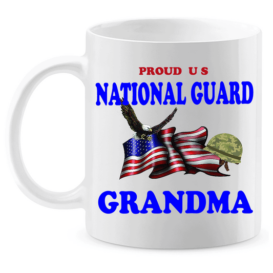 Coffee Mug: "Proud U.S. National Guard Grandma" (GGMA) - FREE SHIPPING