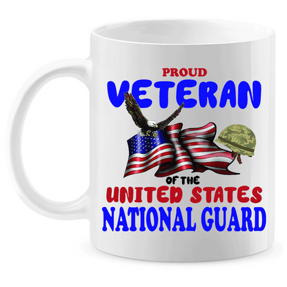 Coffee Mug: "Proud U.S. National Guard Veteran" (GVET) - FREE SHIPPING