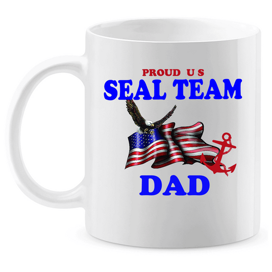 Coffee Mug: "Proud U.S. Seal Team Dad" (SDAD) - FREE SHIPPING