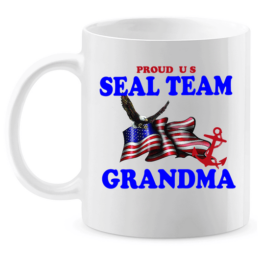 Coffee Mug: "Proud U.S. Seal Team Grandma" (SGMA) - FREE SHIPPING